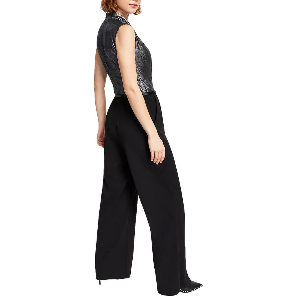 商品Tommy Hilfiger|Tommy Hilfiger Womens Petites Glitter Wide Leg Jumpsuit,价格¥430,第2张图片详细描述