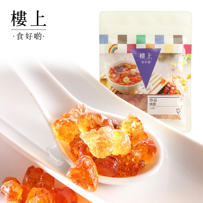 商品Loushang|中国香港楼上 珍品桃胶 食用桃胶 精修 少杂质150g,价格¥103,第1张图片