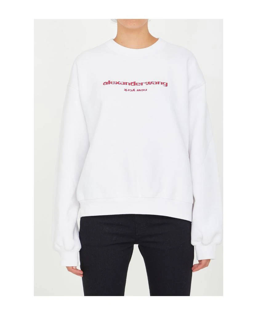 商品Alexander Wang|White Sweatshirt With Logo,价格¥2982,第1张图片