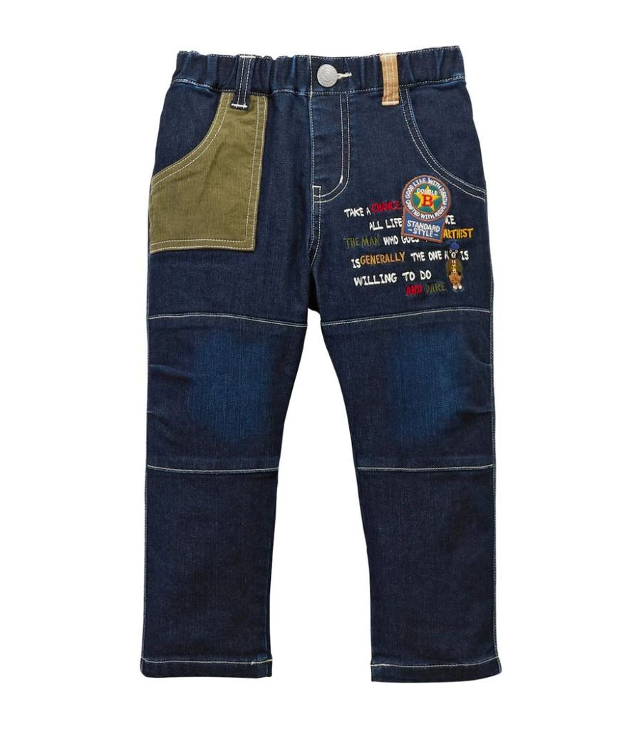 商品Miki House|Embroidered Jeans (2-9 Years),价格¥3214,第1张图片