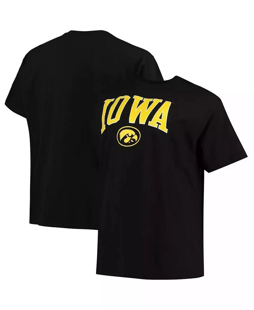 商品CHAMPION|Men's Black Iowa Hawkeyes Big and Tall Arch Over Wordmark T-shirt,价格¥225,第1张图片