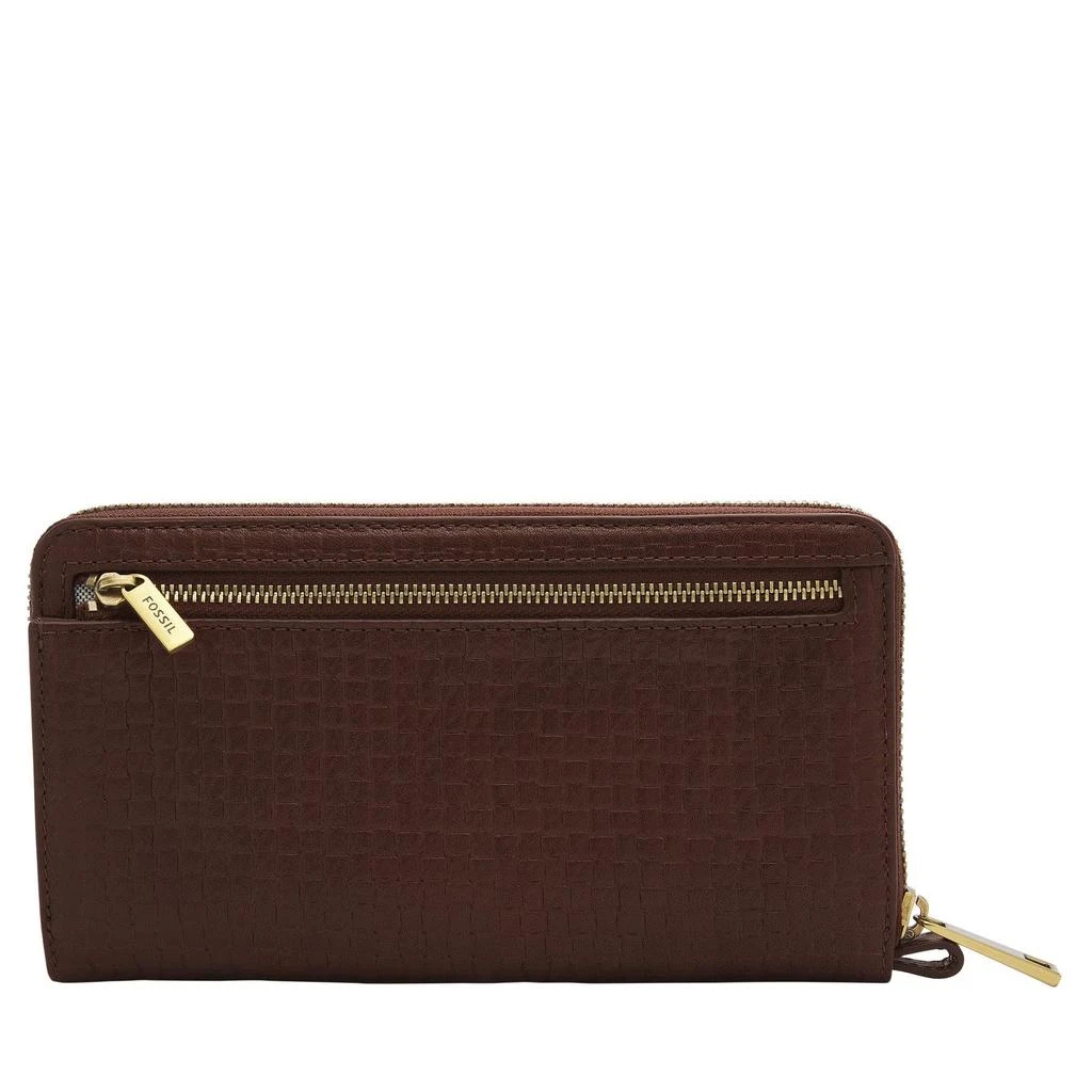 商品Fossil|Liza Leather Zip Around Clutch,价格¥346,第2张图片详细描述