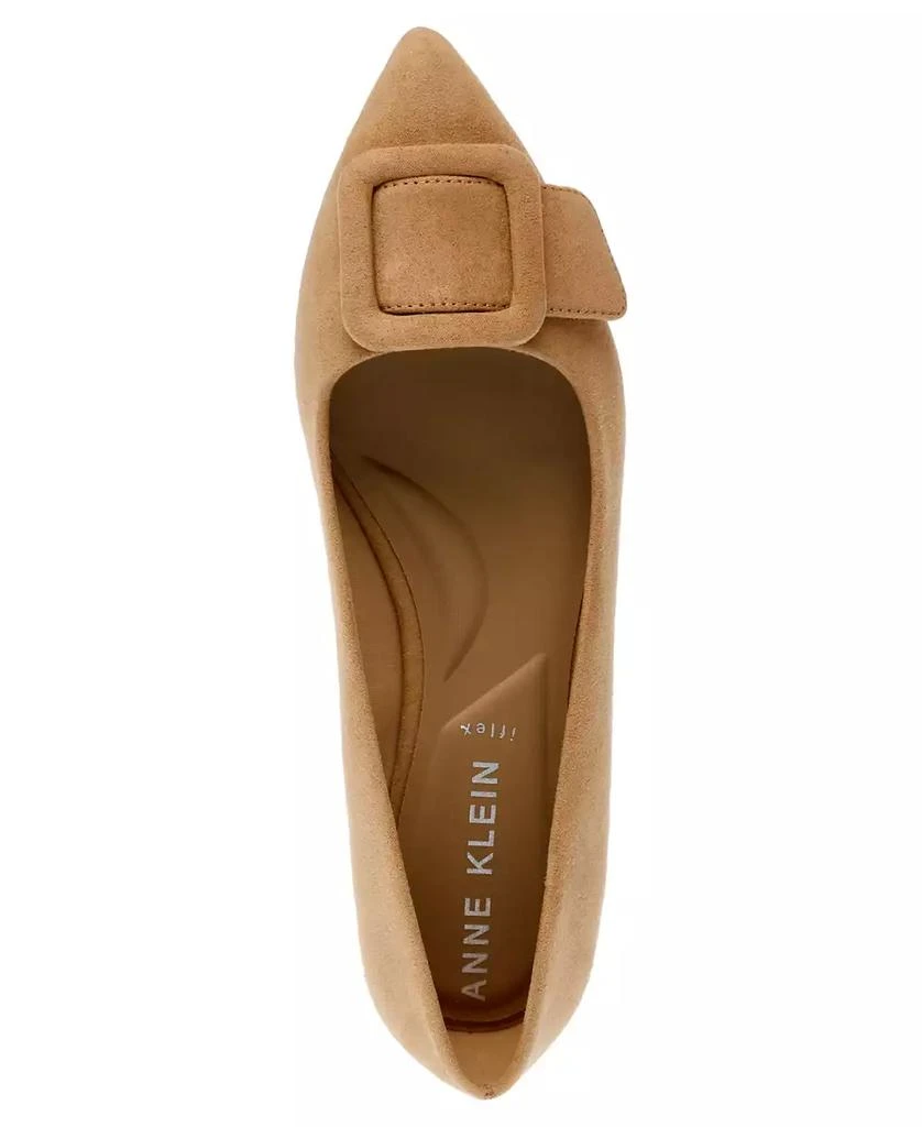 商品Anne Klein|Women's Kalea Pointed Toe Buckle Flats,价格¥589,第4张图片详细描述
