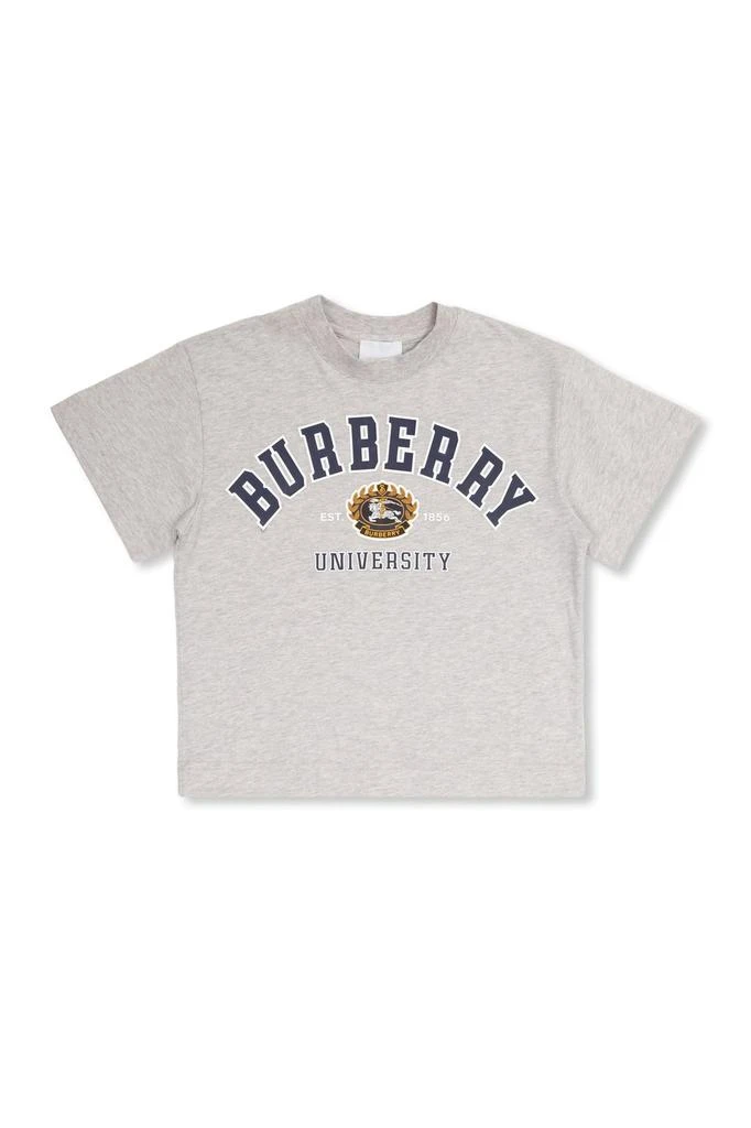 商品Burberry|Burberry Kids Logo Printed Crewneck T-Shirt,价格¥929,第1张图片