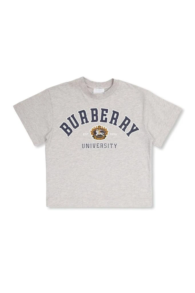 商品Burberry|Burberry Kids Logo Printed Crewneck T-Shirt,价格¥791,第1张图片