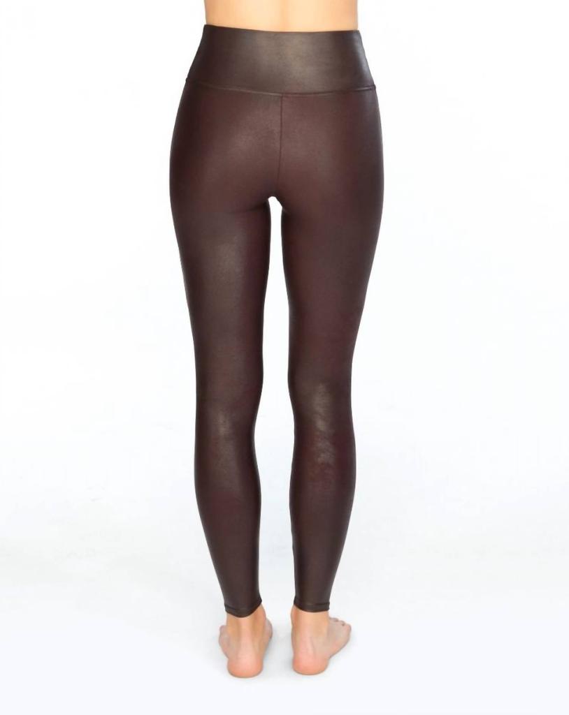 Faux Leather Legging In Wine商品第2张图片规格展示