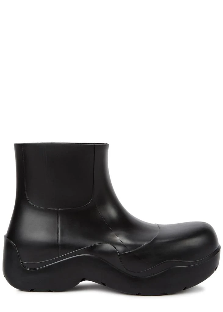 商品Bottega Veneta|Puddle black rubber ankle boots,价格¥2244,第1张图片
