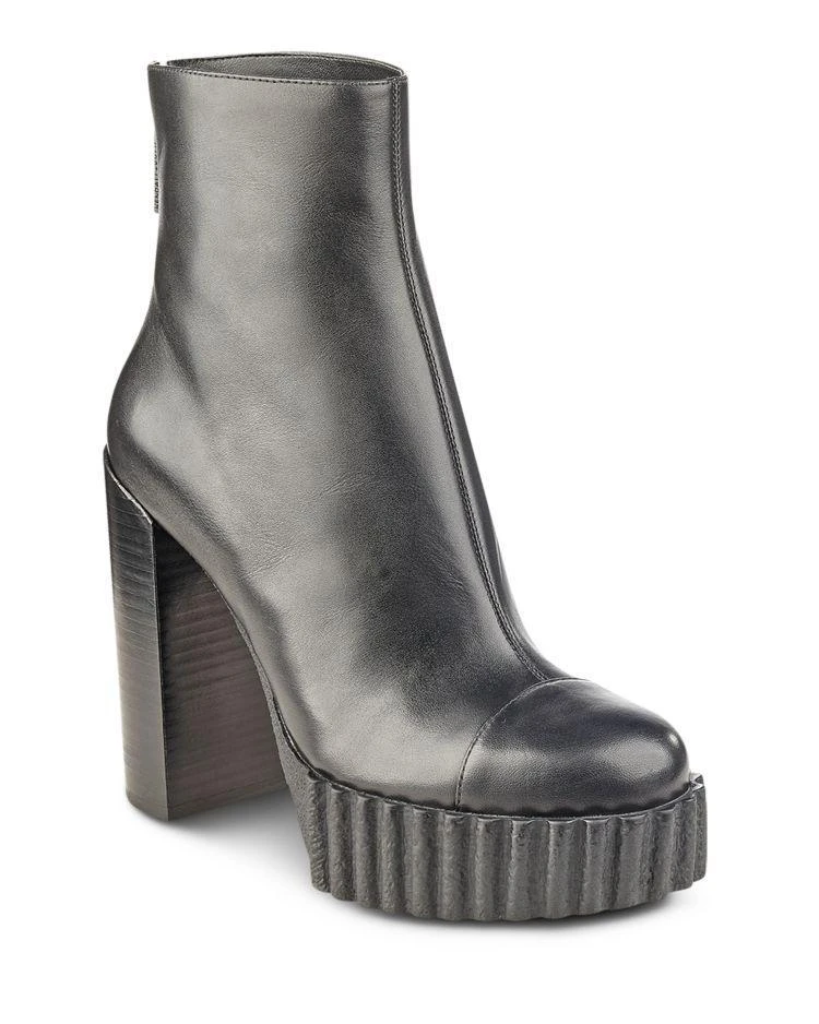 商品KENDALL and KYLIE|Women's Cadence Leather Platform High Heel Booties,价格¥1011,第1张图片