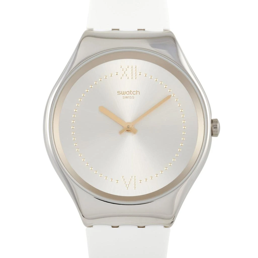 商品Swatch|Swatch Irony Skindoree Brushed Silver Ladies' Watch SYXS108,价格¥831,第1张图片