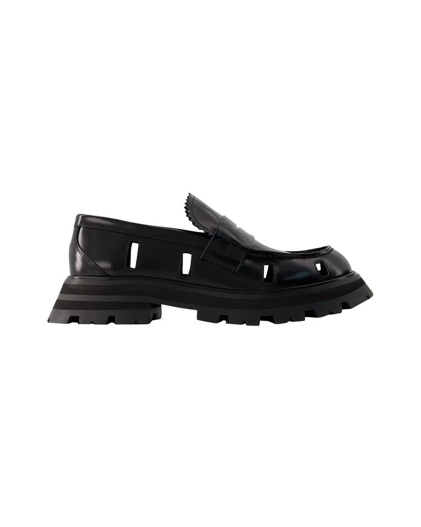 商品Alexander McQueen|Wander Ankle Boots - Alexander Mcqueen - Black/White - Leather,价格¥8299,第1张图片