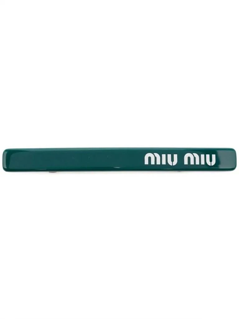 商品Miu Miu|MIU MIU logo-print hair clip,价格¥2406,第1张图片