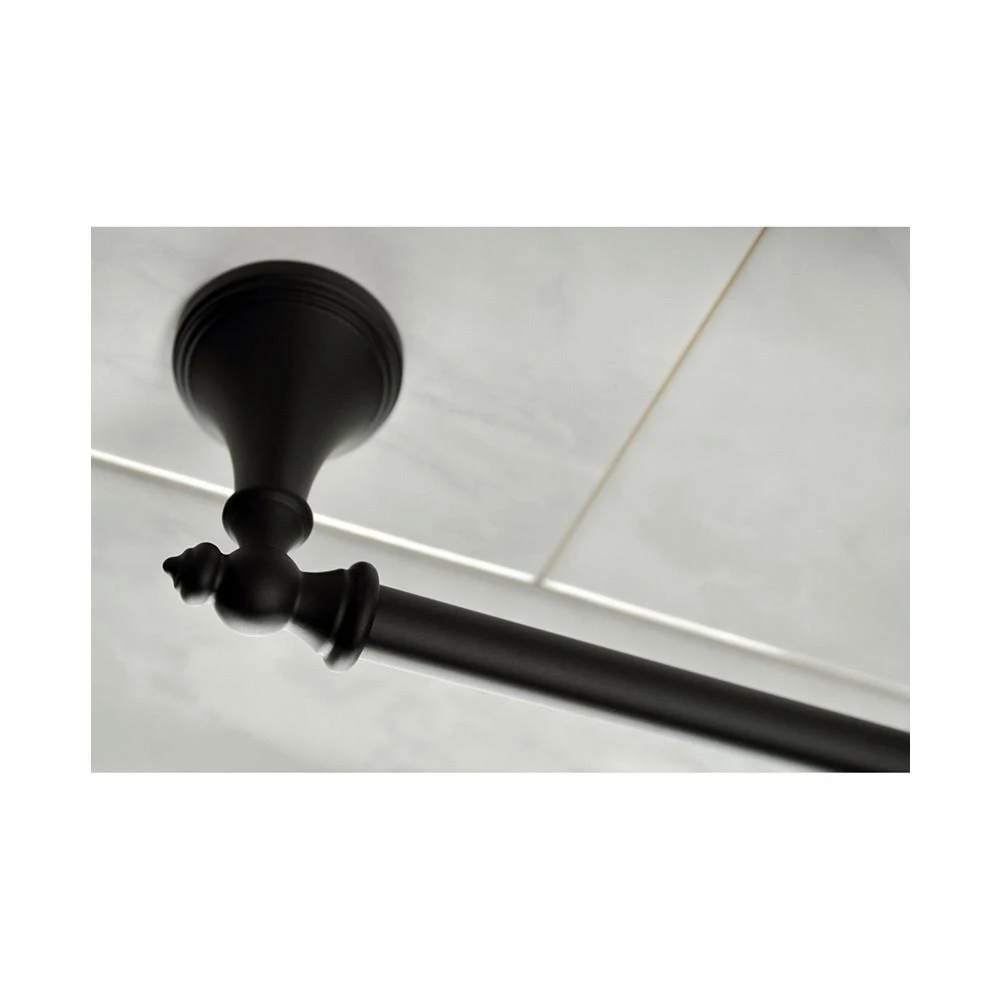 商品Kingston Brass|Naples 18-Inch and 24-Inch Towel Bar Bathroom Accessory Set in Black,价格¥1373,第5张图片详细描述