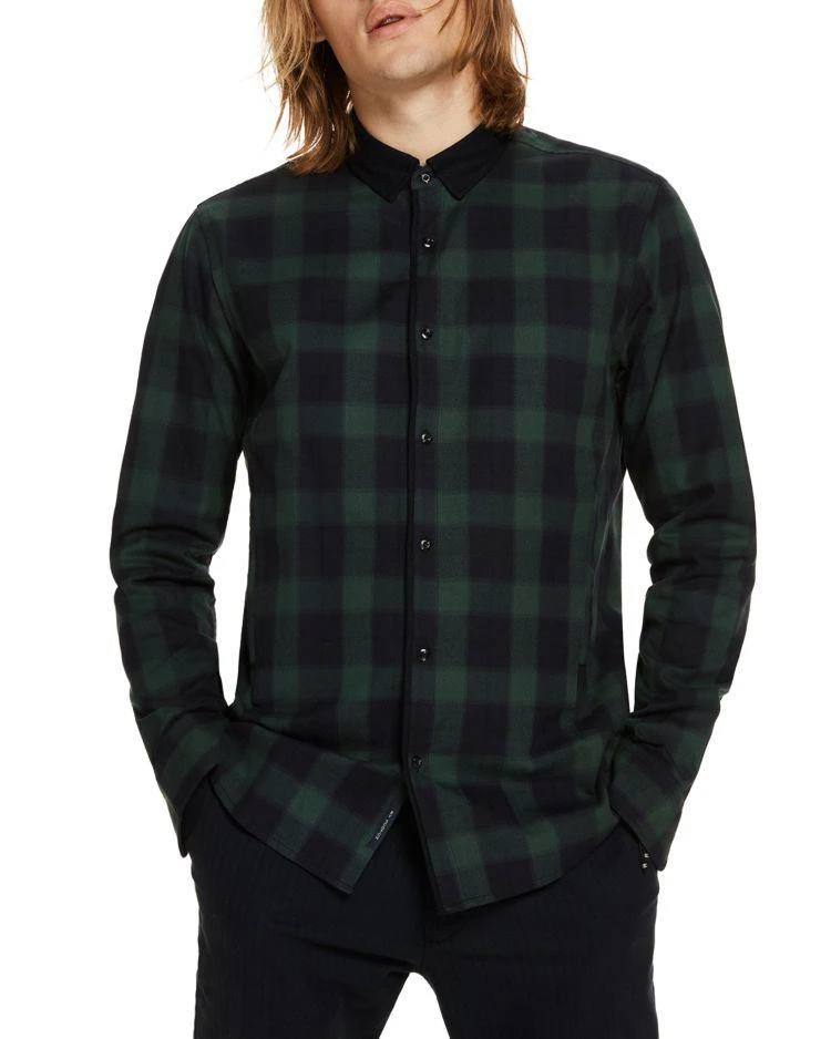 商品Scotch & Soda|Plaid Contrast Long Sleeve Button-Down Shirt,价格¥701,第1张图片
