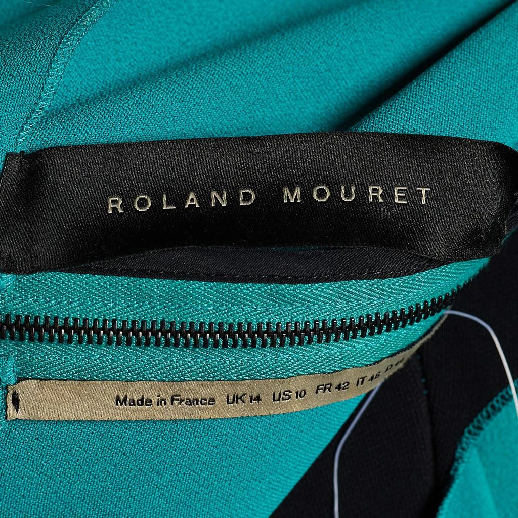 商品[二手商品] ROLAND MOURET|Roland Mouret Blue Crepe Zip Closure Dress L,价格¥1195,第5张图片详细描述