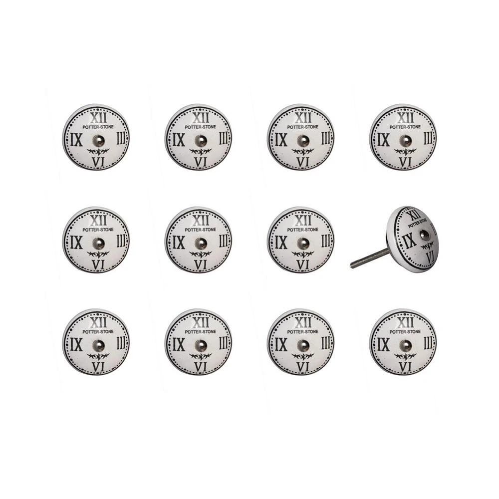 商品KNOB-IT|Handpainted Ceramic Knob Set of 12,价格¥471,第1张图片
