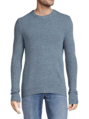 Merino Wool Blend Donegal Crewneck Sweater商品第1张图片规格展示