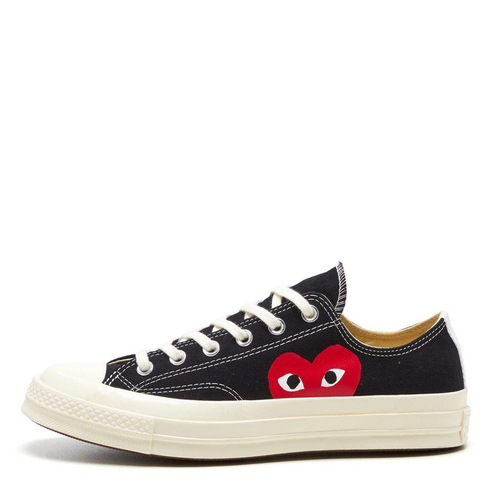 Comme des Garcons Play Low Top Converse - Black商品第1张图片规格展示