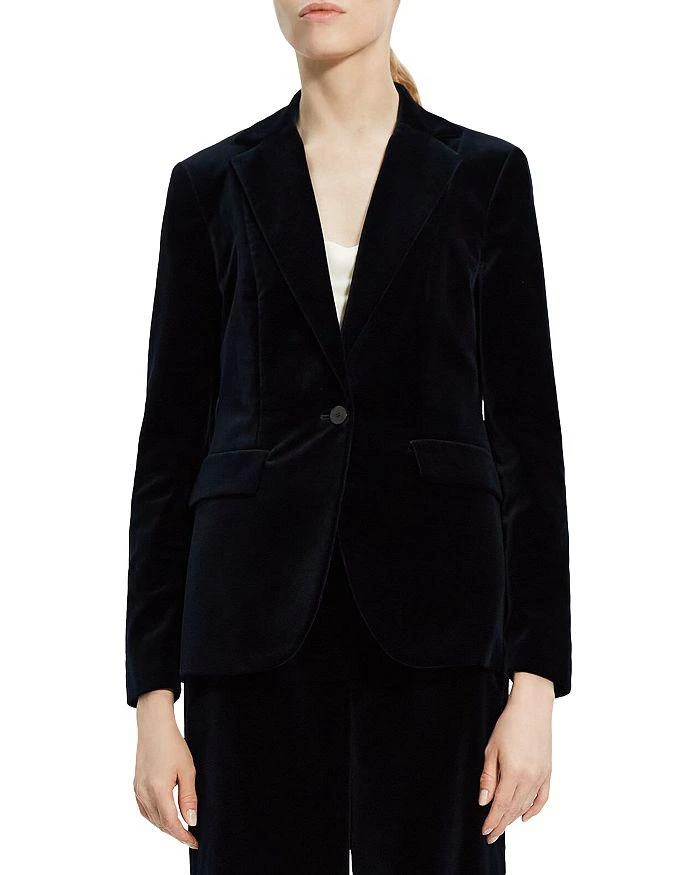 商品Theory|Velvet Riding Blazer,价格¥1338,第1张图片