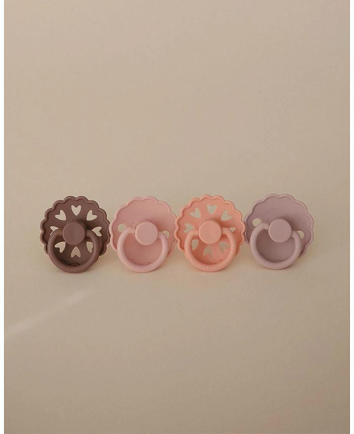 商品Mushie|FRIGG 4-Pack Sunset Bliss Rubber Pacifiers,价格¥167,第2张图片详细描述