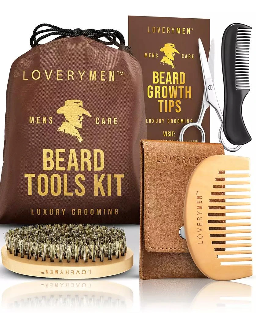 商品Lovery|6-Pc. LoveryMen Beard Tools Grooming Gift Set,价格¥207,第1张图片