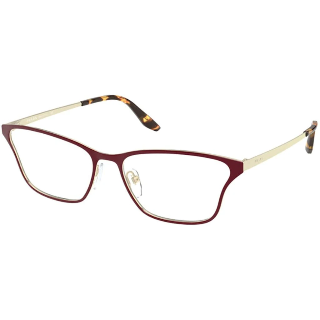 商品Prada|Prada Women's Eyeglasses - Catwalk Top Bordeaux Pale Gold | PRADA 0PR 60XV 5521O155,价格¥730,第1张图片