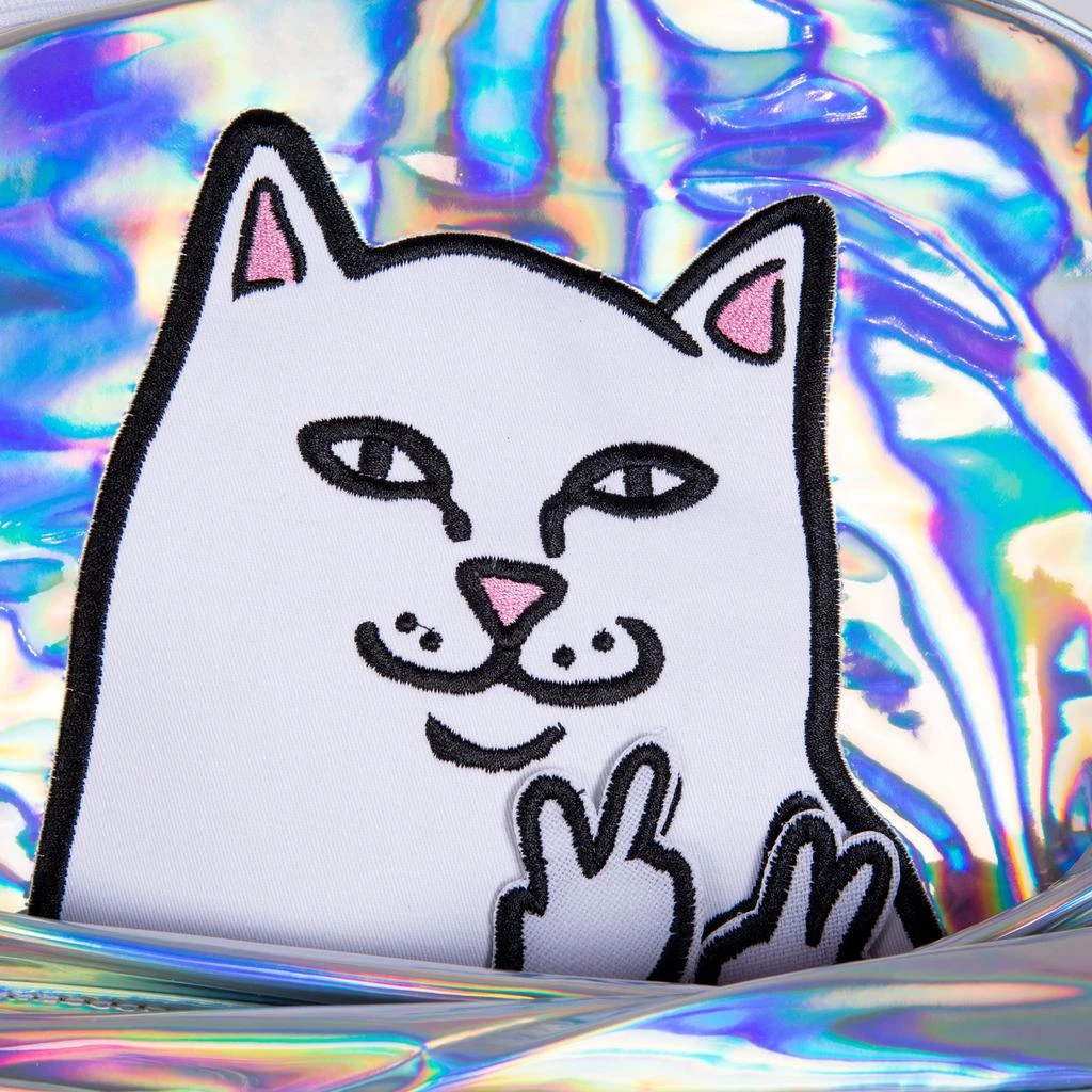 商品RIPNDIP|Lord Nermal Velcro Backpack (Iridescent),价格¥305,第5张图片详细描述