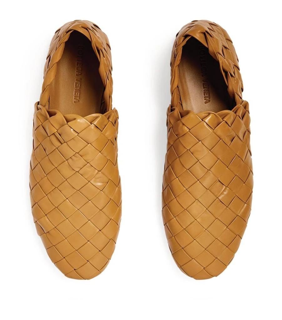 商品Bottega Veneta|Leather Intrecciato Slippers,价格¥8923,第2张图片详细描述