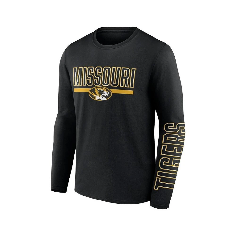 Men's Branded Black Missouri Tigers Modern Two-Hit Long Sleeve T-shirt 商品