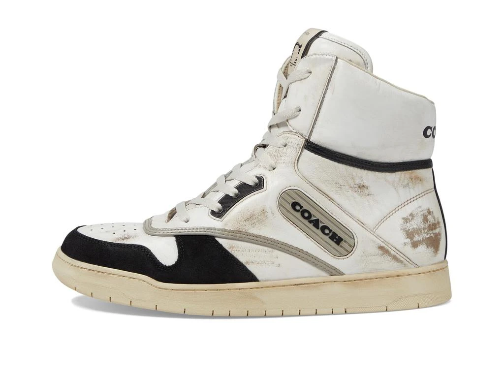 商品Coach|Distressed Leather and Suede High-Top Sneaker,价格¥1087,第4张图片详细描述