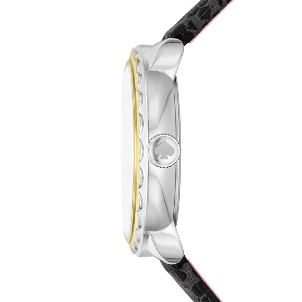 商品Kate Spade|34 mm Morningside Jacquard Leather Watch - KSW1771,价格¥936,第2张图片详细描述