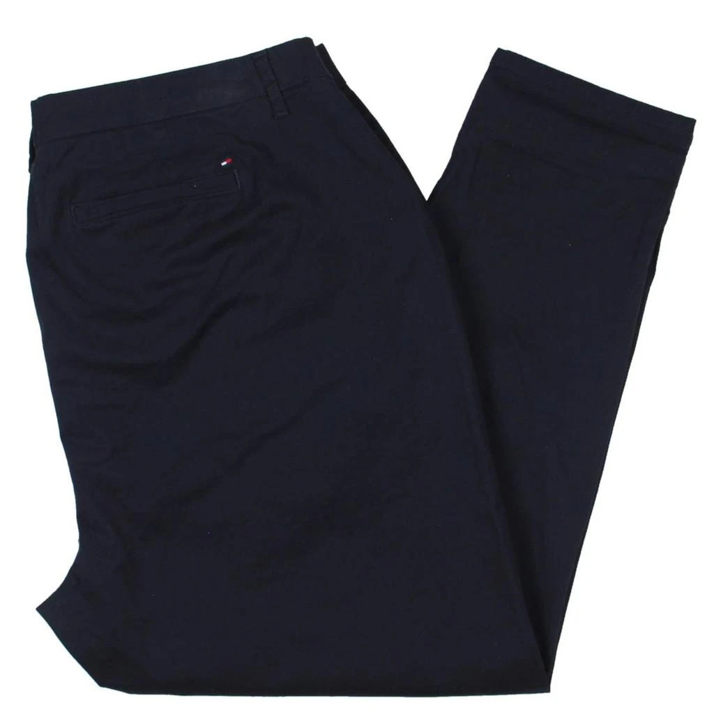 商品Tommy Hilfiger|Plus Hampton Womens Slim High-Rise Chino Pants,价格¥378,第3张图片详细描述