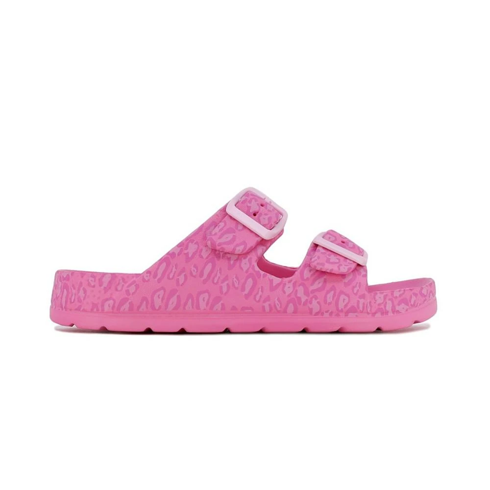 商品Sugar|Little Girls Double Buckle Flat Slide Sandals,价格¥127,第2张图片详细描述