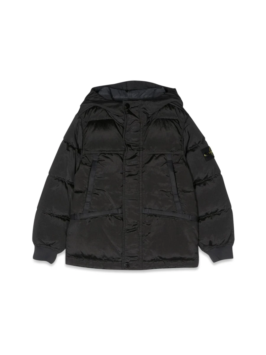 商品Stone Island|Stone Island 男童夹克 771640735TV0065 黑色,价格¥5313,第1张图片
