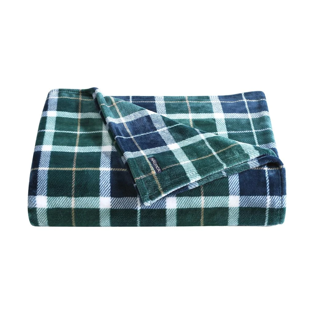 商品Nautica|Northsail Plaid Navy Full/Queen Blanket,价格¥322,第1张图片