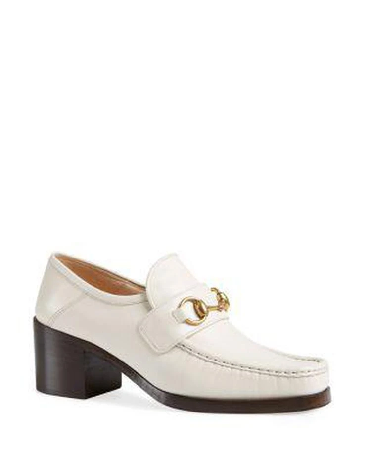 商品Gucci|Vegas Mid Heel Moc Toe Loafers 中跟凉鞋,价格¥5196,第1张图片