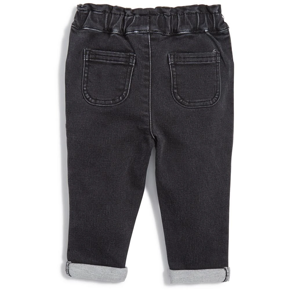 商品First Impressions|Baby Girls Black Bow Jeans, Created for Macy's,价格¥126,第2张图片详细描述