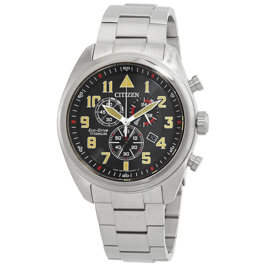 商品Citizen|Garrison Chronograph Black Dial Men's Watch AT2480-81E,价格¥1525,第1张图片