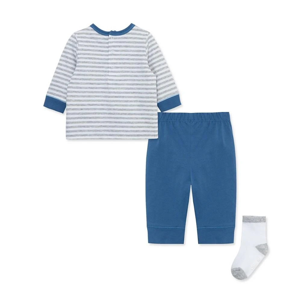 商品Little Me|Baby Boys Trucks Shirt, Jogger Pants and Socks, 3 Piece Set,价格¥209,第2张图片详细描述