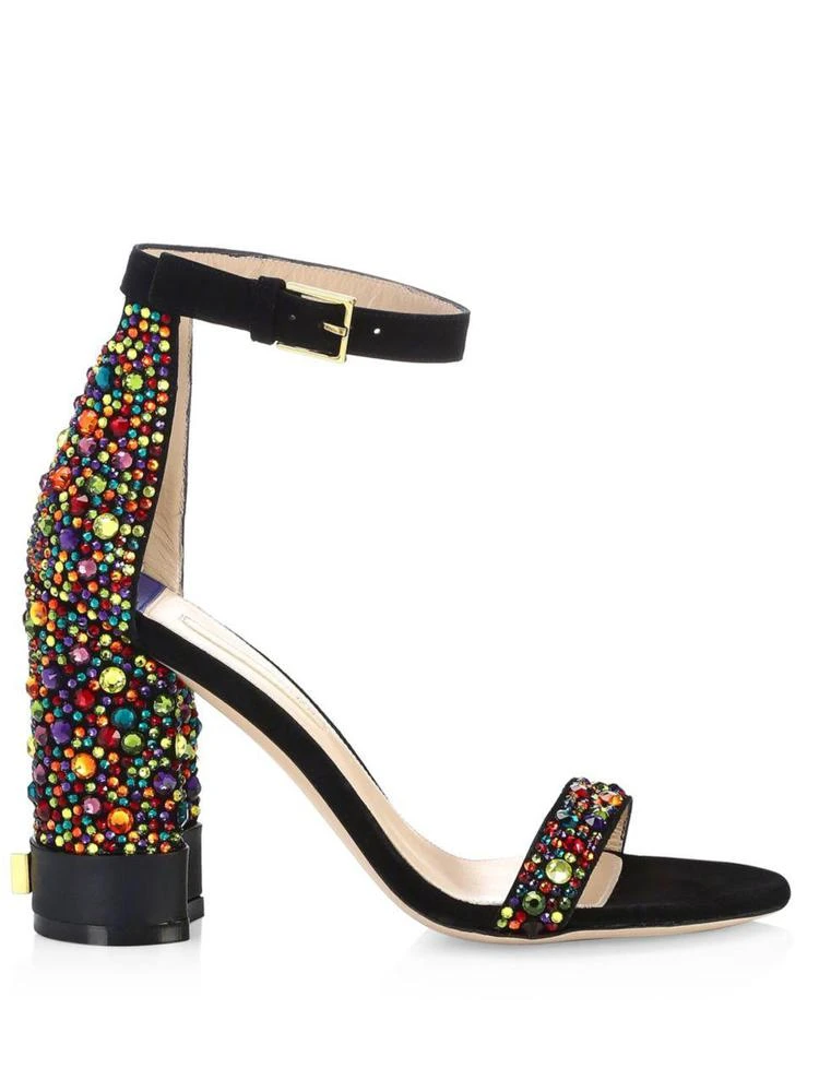 商品Stuart Weitzman|Supernova Beaded Ankle Strap Sandals,价格¥7513,第3张图片详细描述