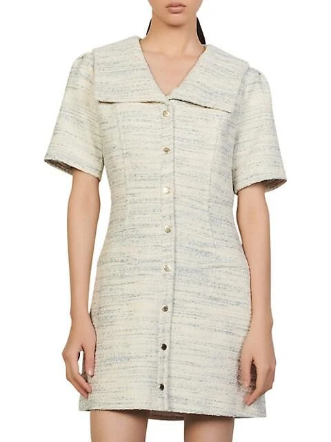 商品Sandro|Bethany Tweed Dress,价格¥1934,第3张图片详细描述
