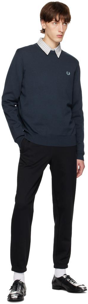 商品Fred Perry|Navy Classic Crewneck Sweater,价格¥677,第6张图片详细描述