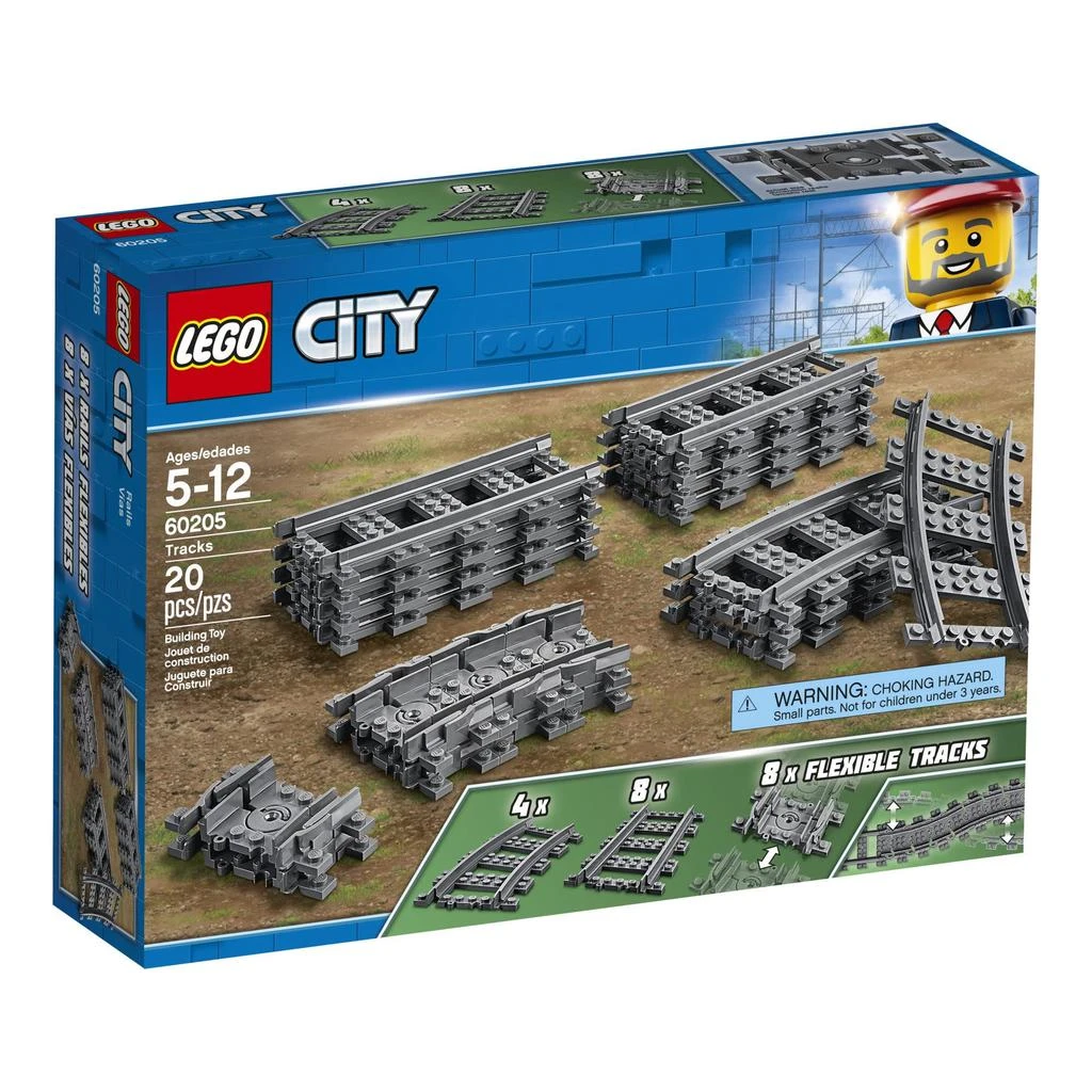 商品LEGO|LEGO City Tracks 60205 Building Kit (20 Pieces),价格¥139,第2张图片详细描述