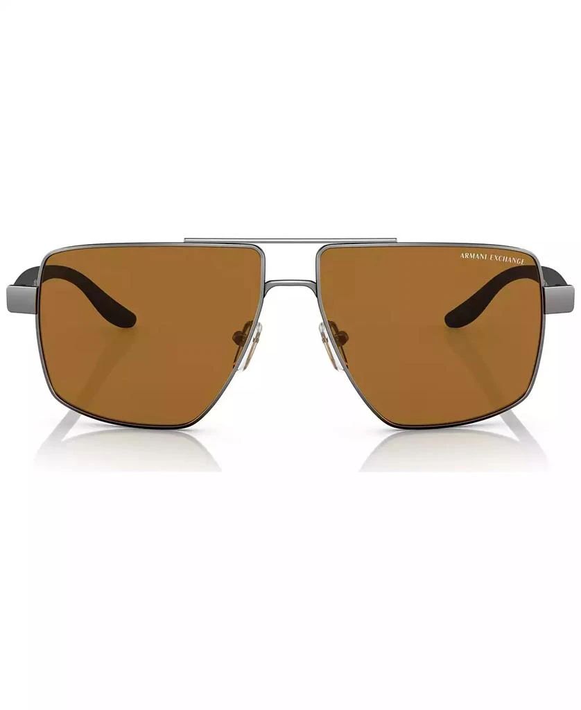 商品Armani Exchange|Men's Polarized Sunglasses, AX2037S60-P,价格¥793,第2张图片详细描述