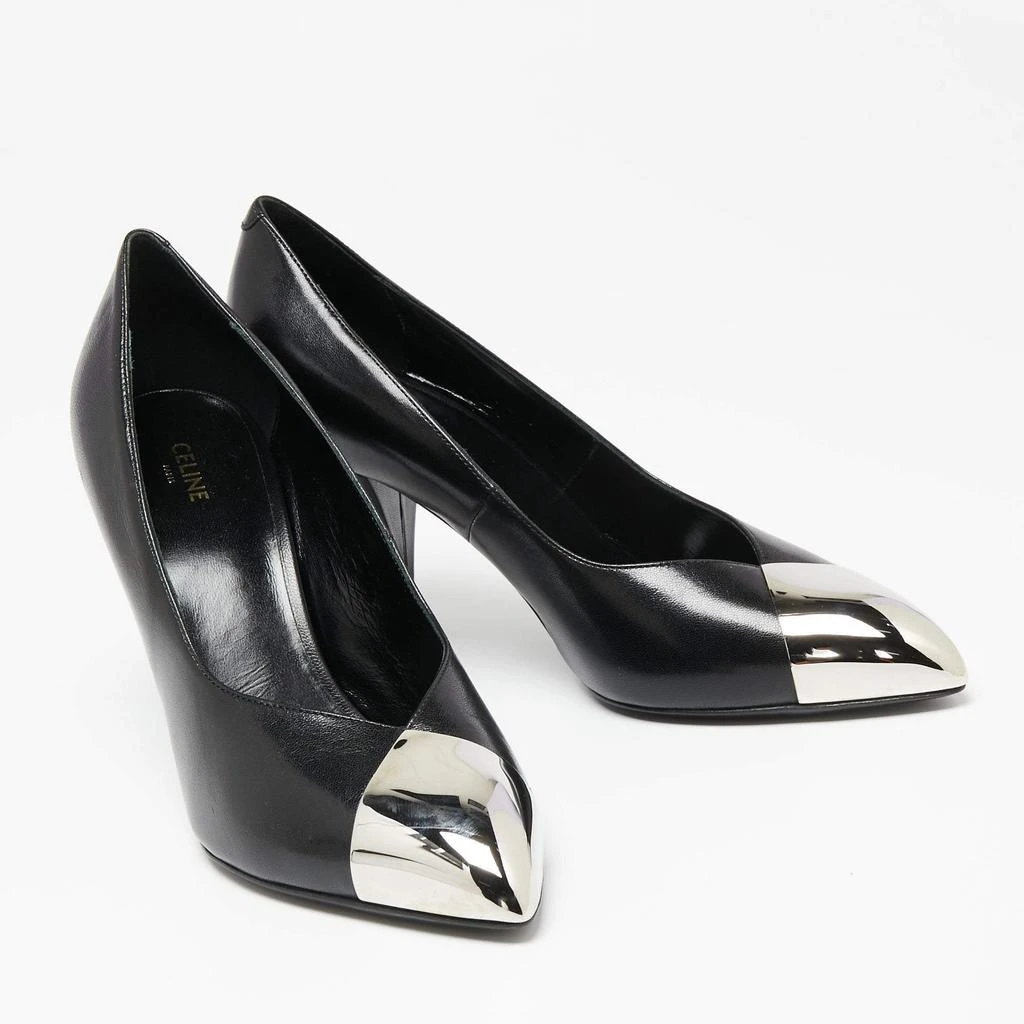 商品Celine|Celine Black Leather Pointed Toe Pumps Size 37,价格¥2606,第4张图片详细描述