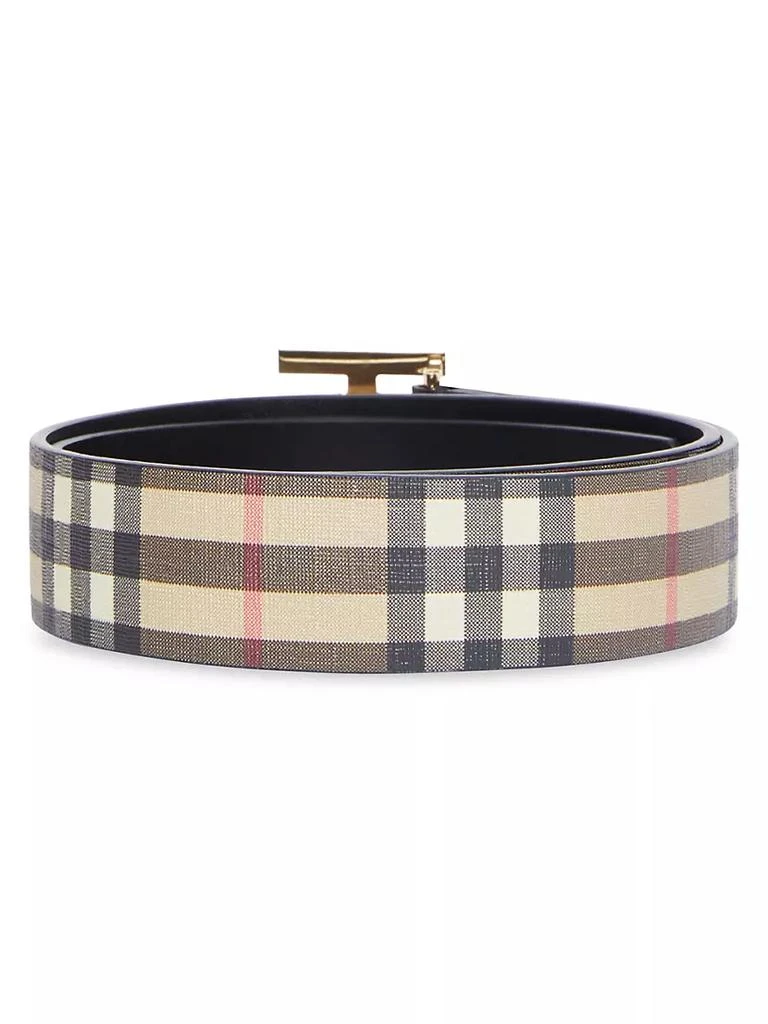 商品Burberry|Monogram Motif Vintage Check E-canvas Belt,价格¥3087,第3张图片详细描述