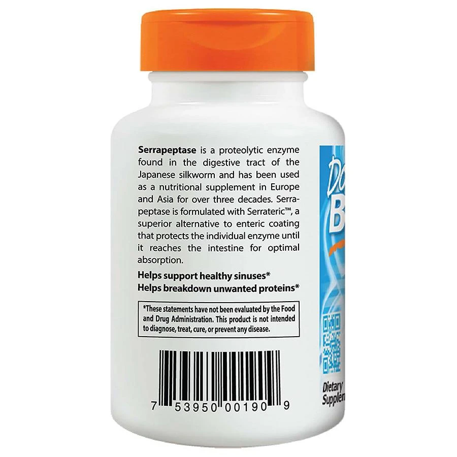 商品Doctor's Best|Serrapeptase Veggie Caps,价格¥577,第2张图片详细描述