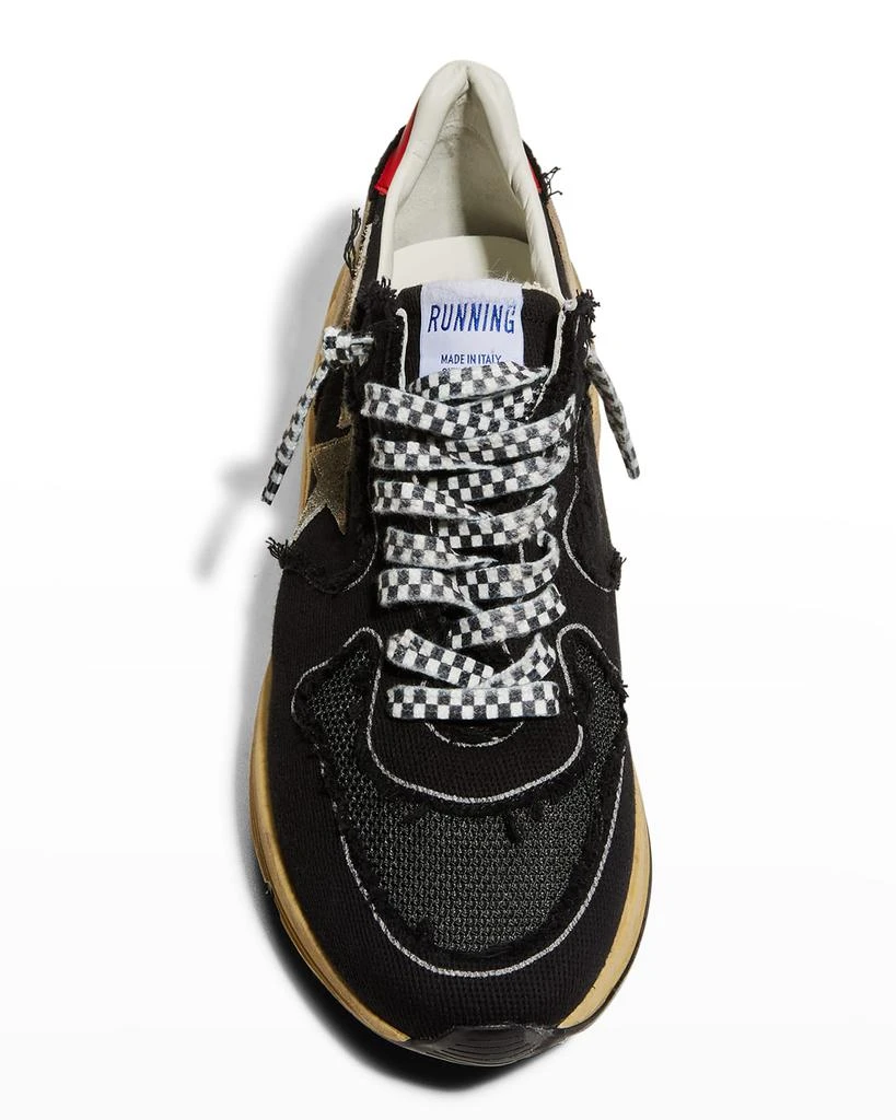 商品Golden Goose|Men's Running Sole Raw-Edge Mesh Trainer Sneakers,价格¥4256,第5张图片详细描述