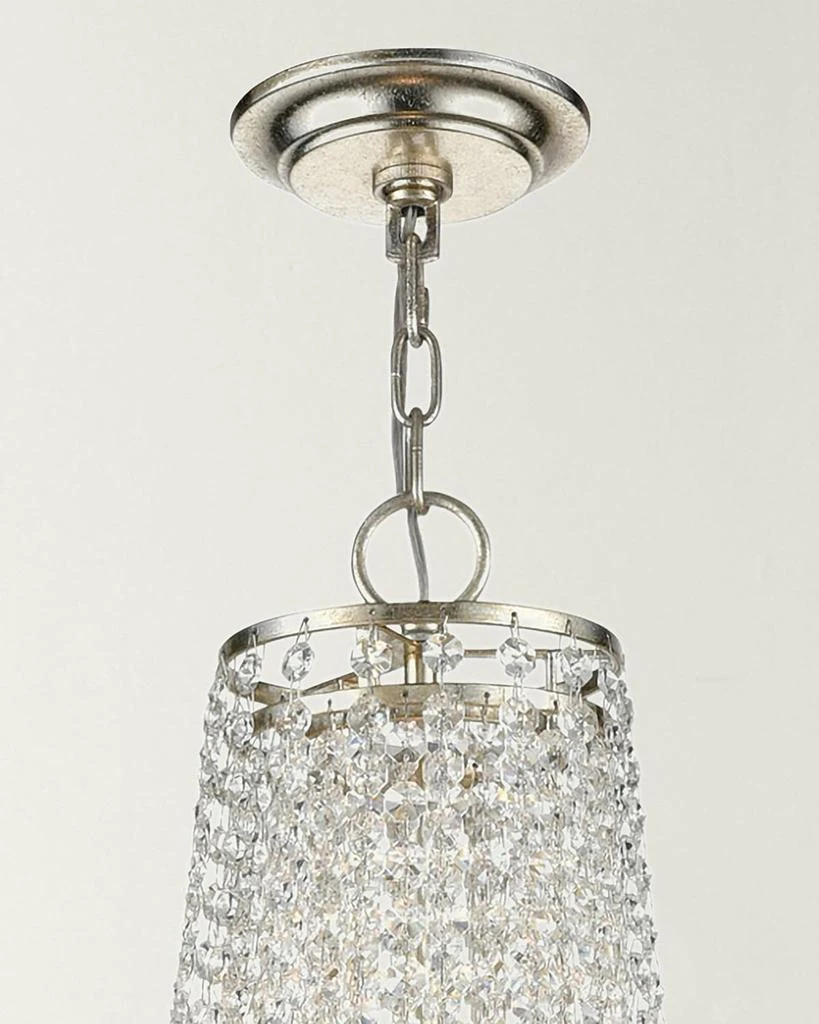商品Crystorama|Arcadia 4-Light Antique Silver Chandelier,价格¥6802,第2张图片详细描述