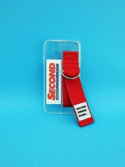 商品SECOND UNIQUE NAME|Sun Case Clear Red Card Jelly Case,价格¥423,第2张图片详细描述