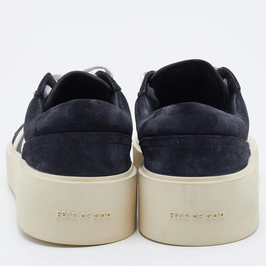 商品Fear of god|Fear of God Black Suede Low Top Platform Sneakers Size 44,价格¥2915,第5张图片详细描述